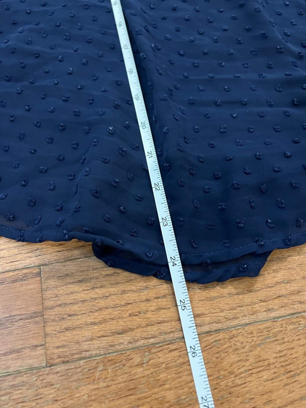 Ally Navy Swiss Dot Halter Tank Top Size Small Made in USA - Picture 11 of 12